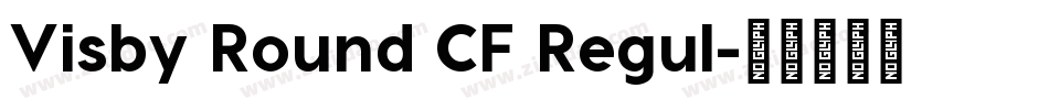 Visby Round CF Regul字体转换